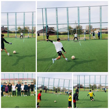 9-11 сыныптар арасында футболдан жарыс өткізілді.