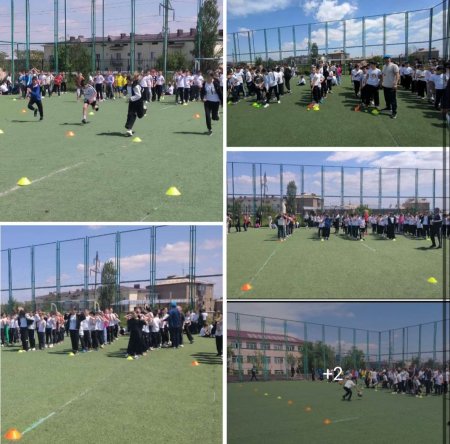 4 сынып оқушылары аралығында эстафеталар өткізілді.