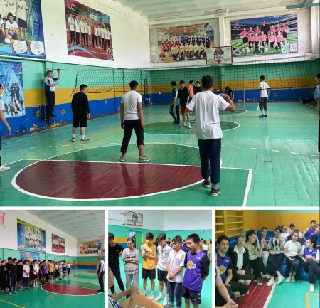 8 сыныптар арасында волейболдан жарыс өткізілді